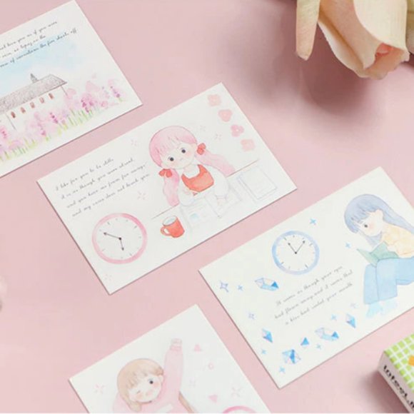 Watercolour Girl Lomo Card - 7 pcs - Picture 6 of 6